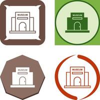 Museum Building Icon Design vector