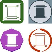 Scroll of Paper Icon Design vector