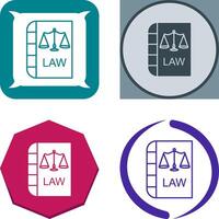 Law and Order Icon Design vector