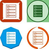 Filling Ballot Paper Icon Design vector
