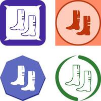 Gardening Boots Icon Design vector