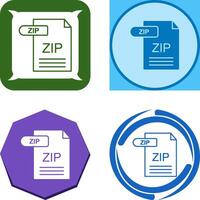 ZIP Icon Design vector