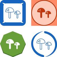 Mushrooms Icon Design vector