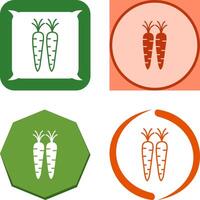 zanahorias icono diseño vector