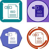 ISO Icon Design vector