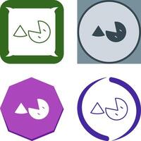 Pie Icon Design vector