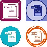 HTML Icon Design vector