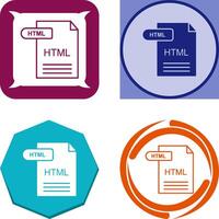 HTML Icon Design vector