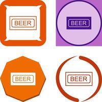 cerveza firmar icono diseño vector