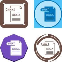 DOCX Icon Design vector