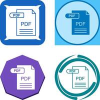 PDF Icon Design vector