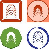 Hair Curly Icon Design vector