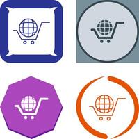 global compras icono diseño vector