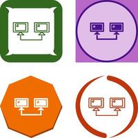 Connected Systems Icon Design vector