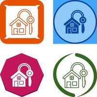 House Key Icon Design vector