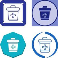 Dustbin Icon Design vector