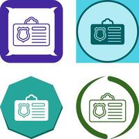 Id Card Icon Design vector