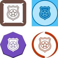 Police shield Icon Design vector