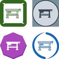 Work Bench Icon Design vector