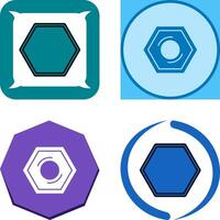 Nut Icon Design vector