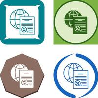 diseño de iconos globales vector