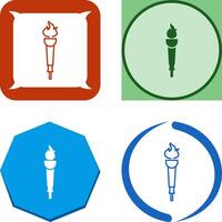 Museum Torch Icon Design vector