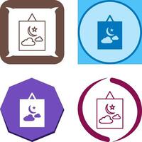 Hanging Painting Icon Design vector