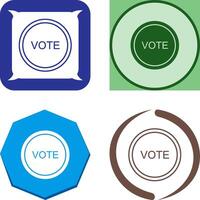 votar enlace icono diseño vector