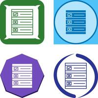 Ballot Paper Icon Design vector