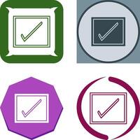 Checkbox Icon Design vector