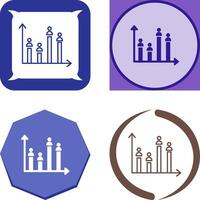 Candidate Graph Icon Design vector