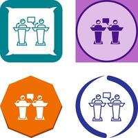 Debate Icon Design vector