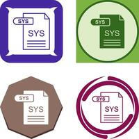 SYS Icon Design vector