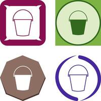 Water Bucket Icon Design vector