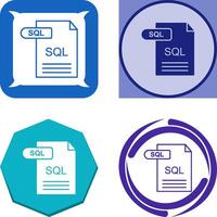 SQL Icon Design vector