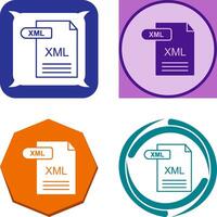 xml icono diseño vector