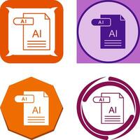 AI Icon Design vector