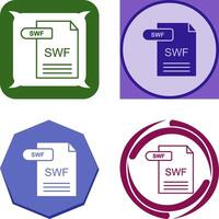 SWF Icon Design vector