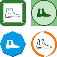 Men's Boots Icon Design vector