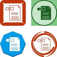 DOC Icon Design vector