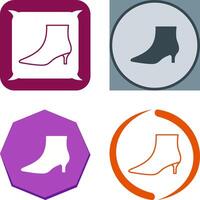 Boots with Heels Icon Design vector