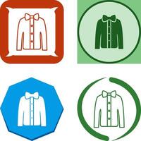 Shirt with Bow Icon Design vector