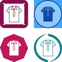 Shirt and Tie Icon Design vector