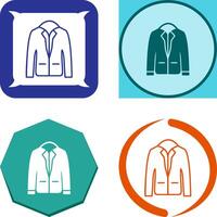 Stylish Jacket Icon Design vector
