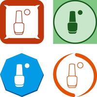 Nailpolish Icon Design vector