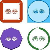 Longlashes Icon Design vector