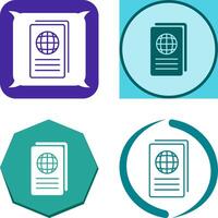 Global Report Icon Design vector