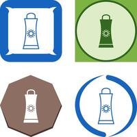 Sunblock Cream Icon Design vector