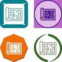 Blueprint Icon Design vector