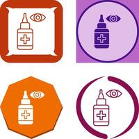 Eye Drop Icon Design vector